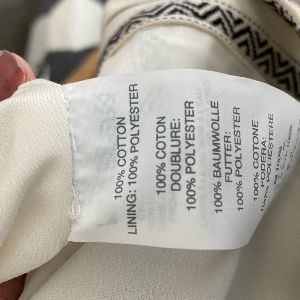 J.CREW / tulip faux wrap skirt in ivory ikat - Picture 6 of 7